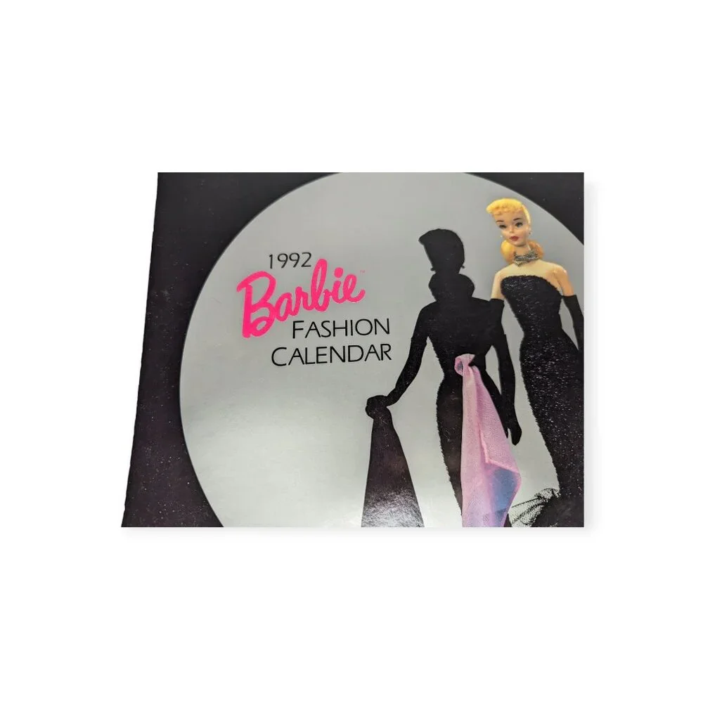 Vintage Mattel 1992 Barbie Fashion Calendar Unused Spiral Bound